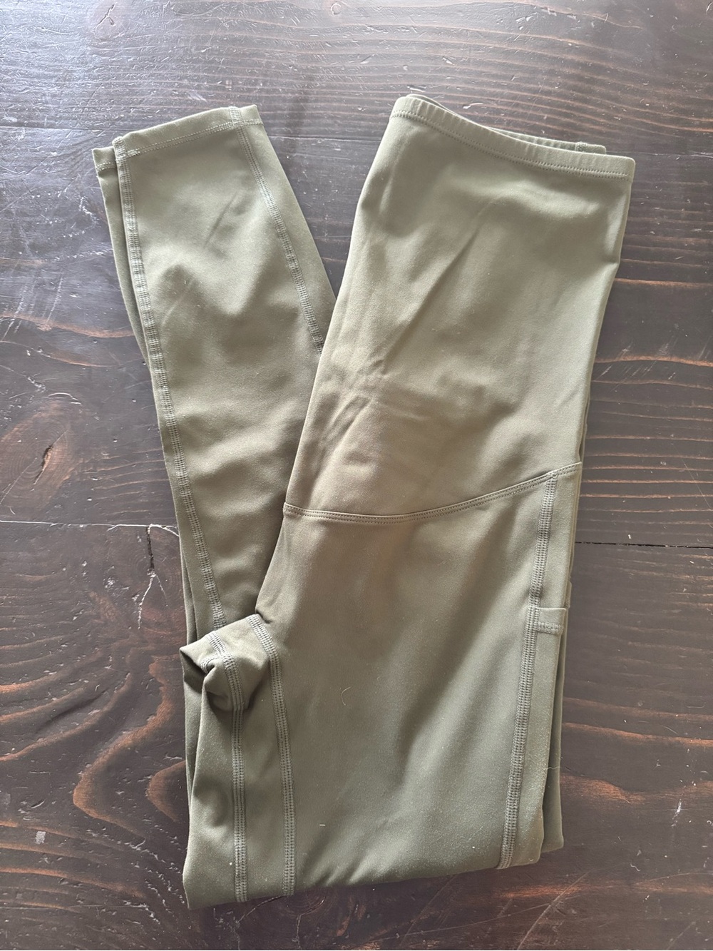 Women's Olive Green maternity Leggings